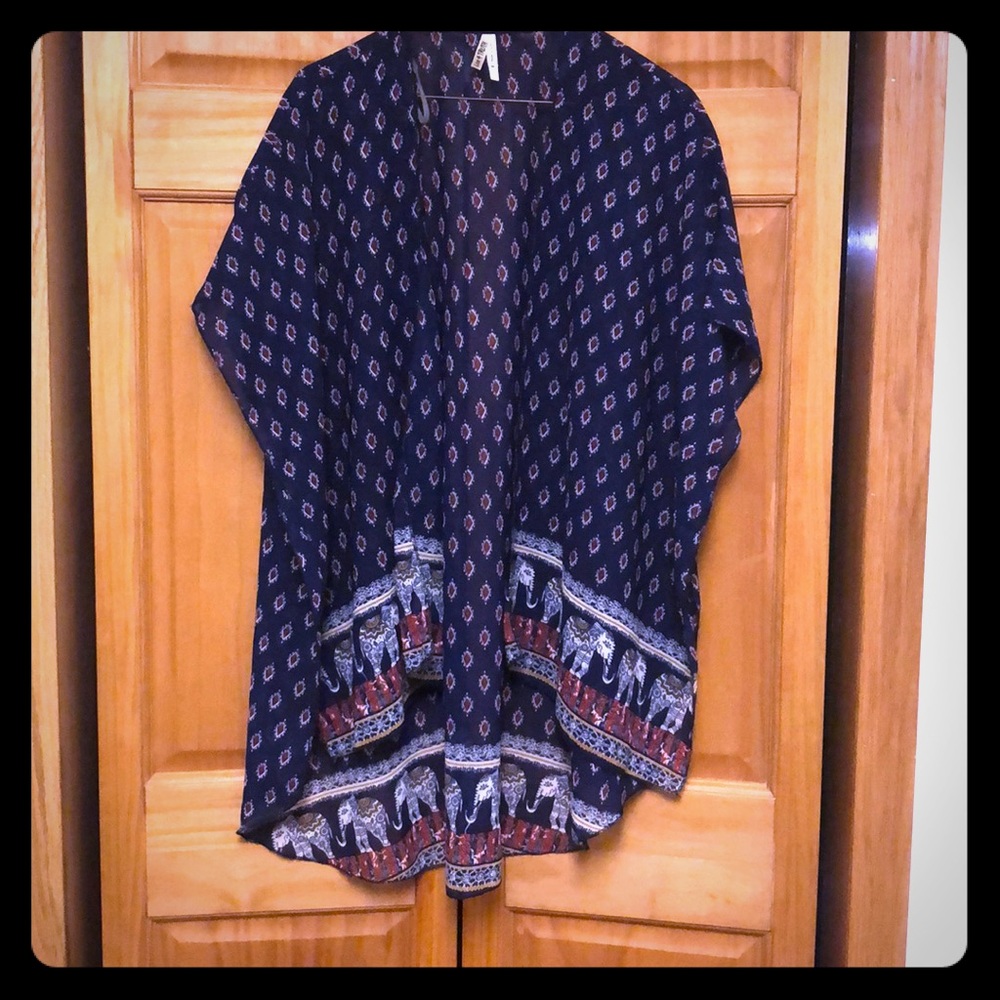 Navy kimono